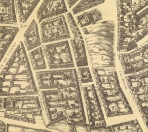 El Rastro (plano de Texeira, 1656)