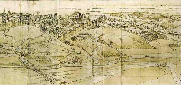 Vista de Madrid, Anton Van der Wyngaerde (1562)